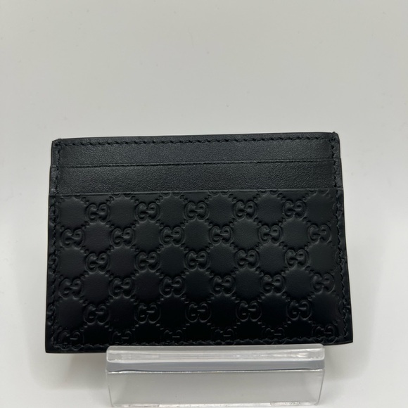 NWOT Gucci Micro Guccissima Leather Card Holder - Picture 2 of 3